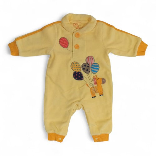 Cozy "Balloon Friends" Baby Romper