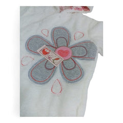 White Plush Hooded Romper