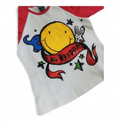 Red and White Long-Sleeve Shirt for Kids