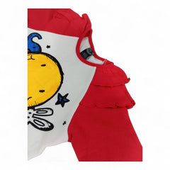 Red and White Long-Sleeve Shirt for Kids