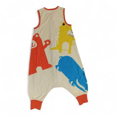 Sleeveless Romper with Legs and Front Zipper