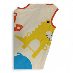 Sleeveless Romper with Legs and Front Zipper