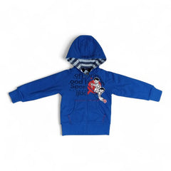Cosmic Explorer Blue Zip-Up Hoodie