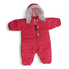 Cozy Baby Polka Dot Snowsuit