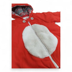 Cozy Red Fox Hooded Romper