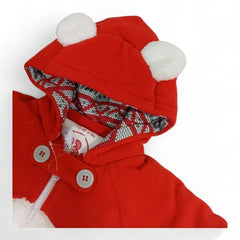 Cozy Red Fox Hooded Romper