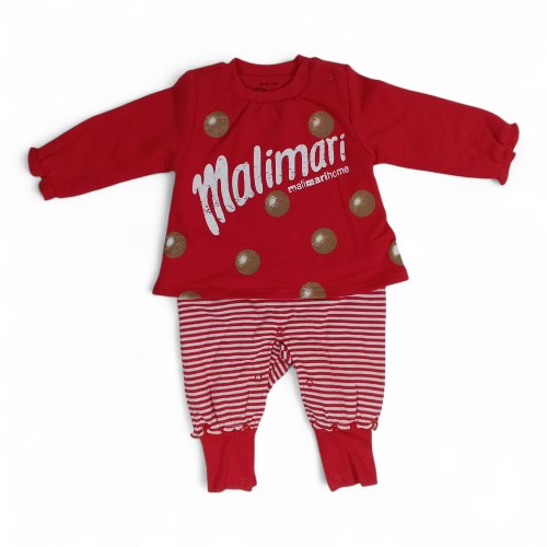 Malimari Sweet Treat Loungewear Set - Red & White