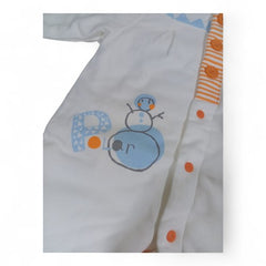 Quilted Snowman & Bear Baby Romper