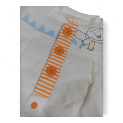 Quilted Snowman & Bear Baby Romper