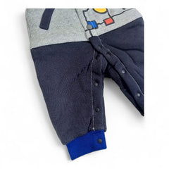 Cozy One-Piece Romper with Red Hood