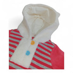 Cozy Pink Striped Kids' Hoodie