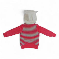 Cozy Pink Striped Kids' Hoodie
