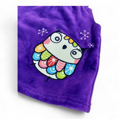 Polka Dot Long-Sleeve T-Shirt with Purple Owl Jumper Dress for Babies