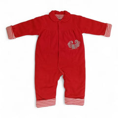 Cozy & Classic Red Baby Romper