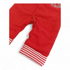 Cozy & Classic Red Baby Romper