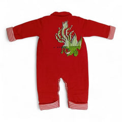 Cozy & Classic Red Baby Romper