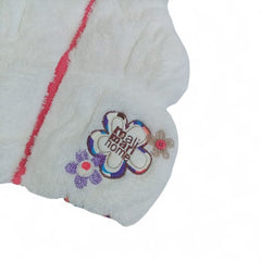 White Fluffy Kids' Hooded Vest