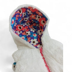 White Fluffy Kids' Hooded Vest