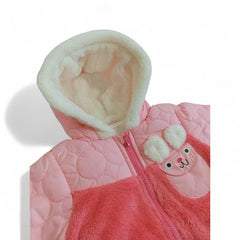Cute Bunny Pockets Baby Wrap Jacket