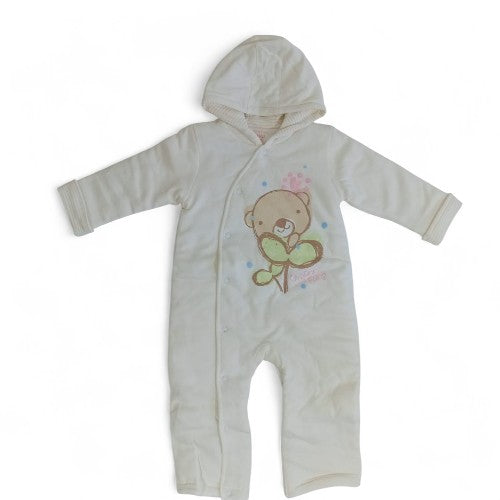 Cozy Cuddle Bear Hooded Romper