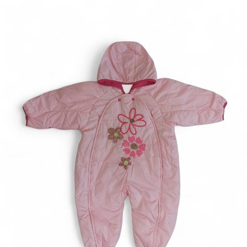 Darling Floral Quilted Padded Baby Romper