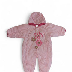 Darling Floral Quilted Padded Baby Romper