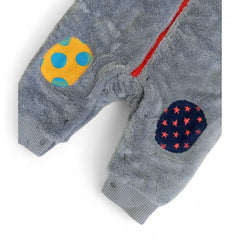 Striped Shirt & Fuzzy Romper