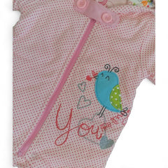Sweet Birdie Pink Polka Dot Hooded Baby