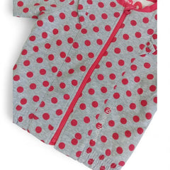 Playful Polka Dot Ruffle Jacket