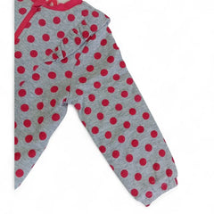 Playful Polka Dot Ruffle Jacket