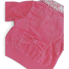 Cozy Pink Velour Kids' Jacket