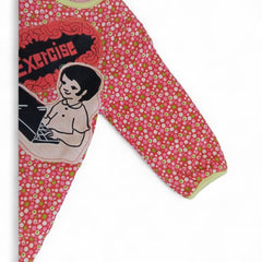 Pink Quilted Baby Romper