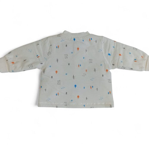 Soft White Quilted Toddler Top with Leggings