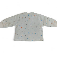 Soft White Quilted Toddler Top with Leggings