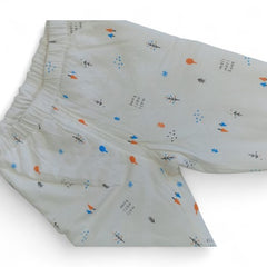 Soft White Quilted Toddler Top with Leggings