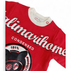 Two-Tone Baby Jumpsuit with Character Logo