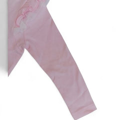 Adorable Ruffled Pink Cardigan for Baby Girls