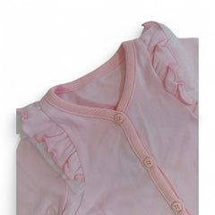 Adorable Ruffled Pink Cardigan for Baby Girls