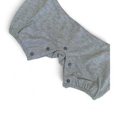 Cozy Baby Romper with Knit-Print Panel