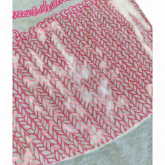 Cozy Baby Romper with Knit-Print Panel