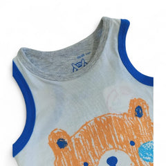 2pc Playful Crayon Bear Baby Tank Top