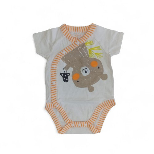 Whimsical Kimono-Style Bear Babysuit