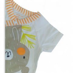 Whimsical Kimono-Style Bear Babysuit