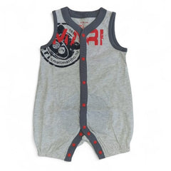 Grey Sleeveless Romper