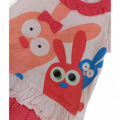 Adorable Ruffled Bunny T-Shirt for Baby Girls