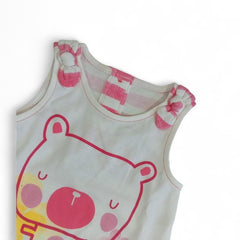 Whimsical Bear & Floral Baby Dress