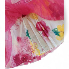 2Pc Watercolor Floral Cold-Shoulder Top for Baby Girls