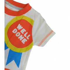 Playful Graphic Patchwork Baby Romper