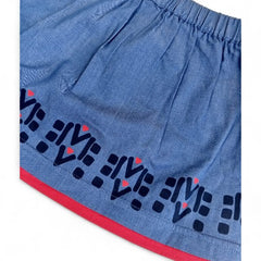 Geometric Print Toddler Skirt