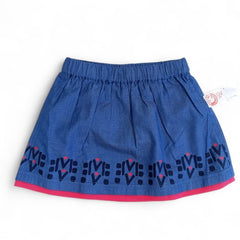 Geometric Print Toddler Skirt
